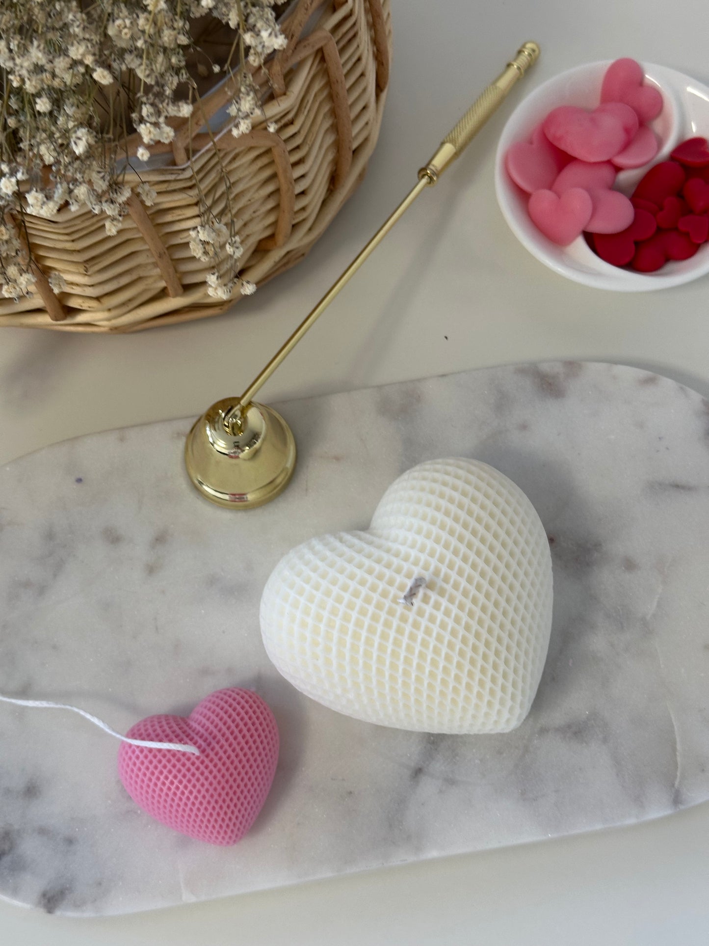 Lattice Heart Candle